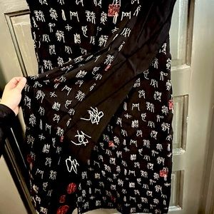Unique Chico’s Skirt: Calligraphy Layered Wrap Style